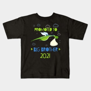 Promoted to Big brother dragon announcing pregnancy 2021 Kids T-Shirt